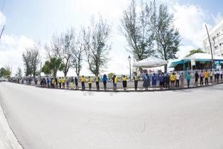 One People One Barbados Human Chain