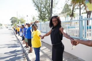 One People One Barbados Human Chain