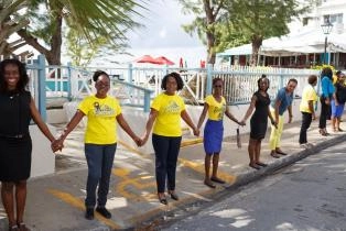 One People One Barbados Human Chain