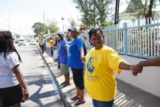One People One Barbados Human Chain