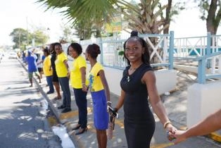 One People One Barbados Human Chain