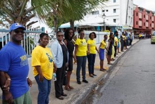One People One Barbados Human Chain