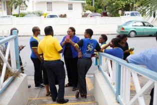 One People One Barbados Human Chain