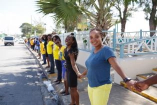 One People One Barbados Human Chain