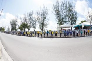 One People One Barbados Human Chain