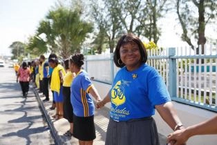 One People One Barbados Human Chain