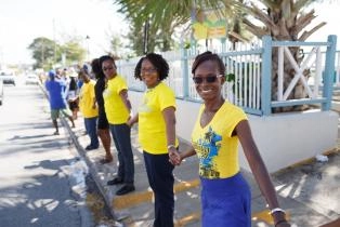 One People One Barbados Human Chain