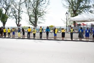 One People One Barbados Human Chain