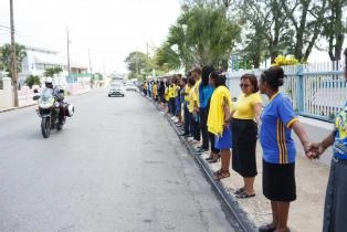 One People One Barbados Human Chain