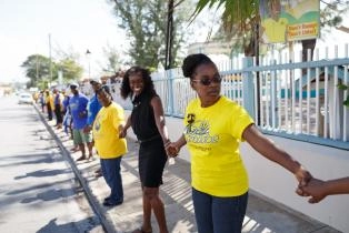 One People One Barbados Human Chain