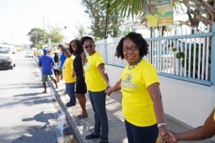 One People One Barbados Human Chain