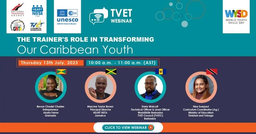 "The Trainer's Role In Transforming Our Caribbean Youth" - Joint Webinar